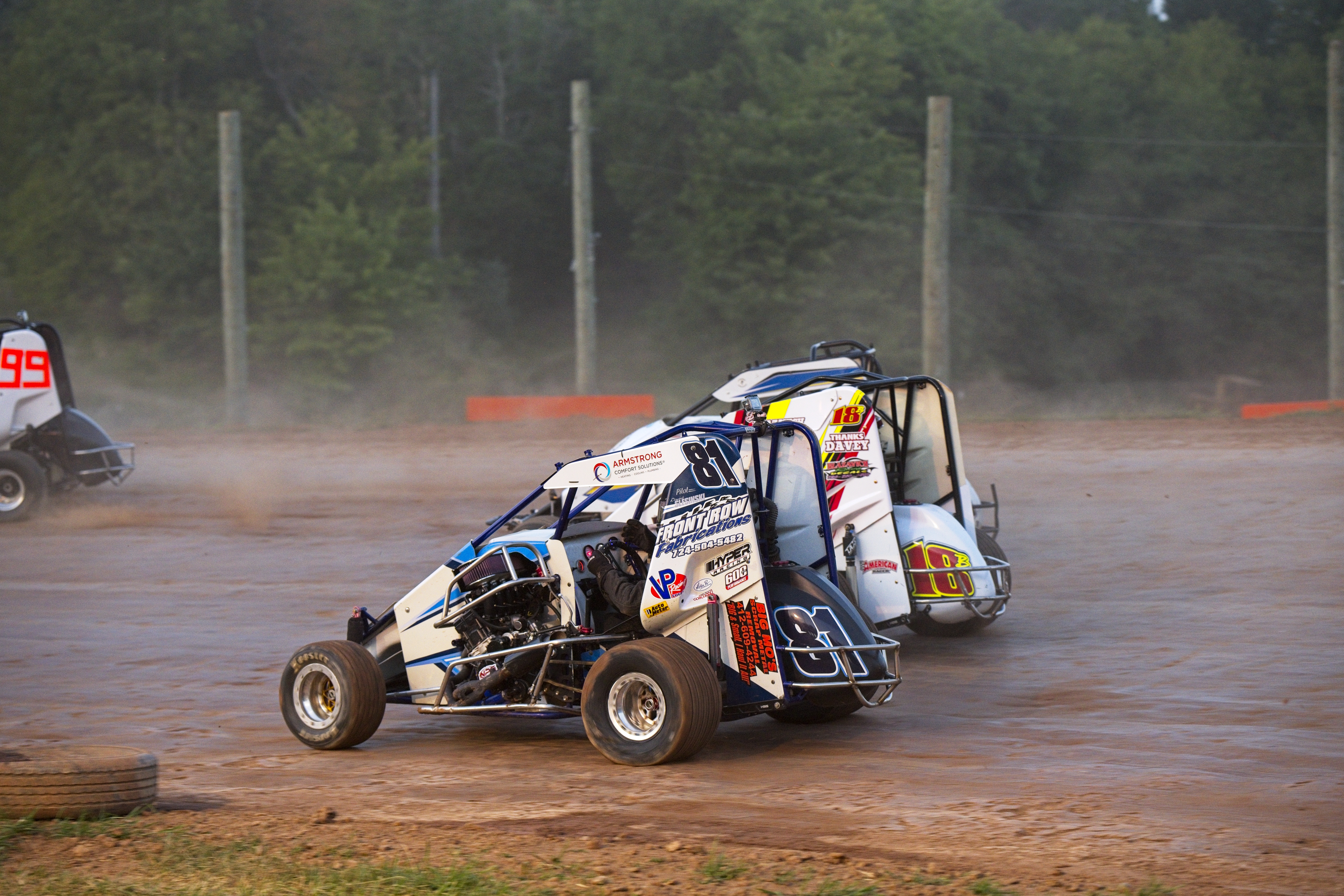 #81 Armstrong Comfort 600cc Micro Sprint driven by Dominic Slesinski