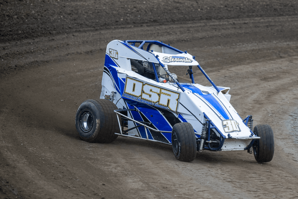 600cc Hyper Chassis Micro Sprint Car driven by Dominic Slesinski